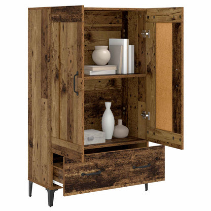 vidaXL Highboard Old Wood 70 x 31 x 115 cm Engineered Wood