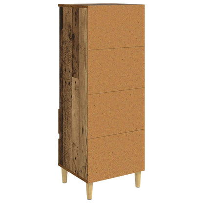 vidaXL Highboard Old Wood 40 x 36 x 110 cm Engineered Wood