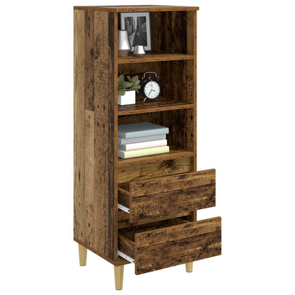 vidaXL Highboard Old Wood 40 x 36 x 110 cm Engineered Wood