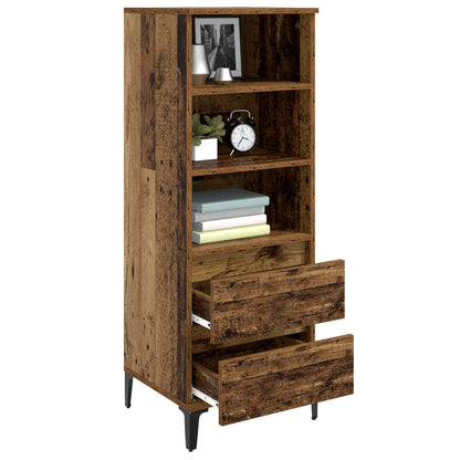 vidaXL Highboard Old Wood 40 x 36 x 110 cm Engineered Wood