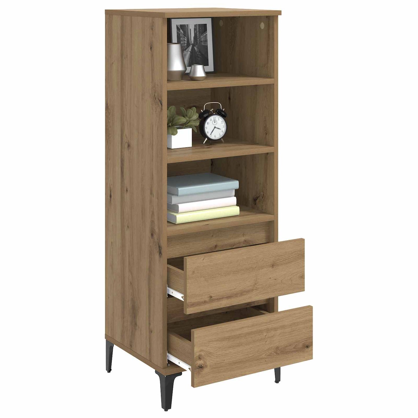 vidaXL Highboard Artisan Oak 40 x 36 x 110 cm Engineered Wood