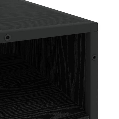 vidaXL Drawer Cabinet 3-Drawer Black oak 70 x 41 x 70 cm