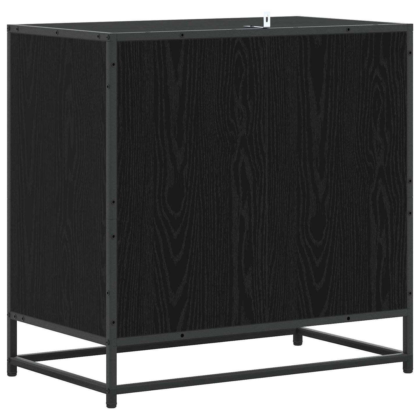 vidaXL Drawer Cabinet 3-Drawer Black oak 70 x 41 x 70 cm