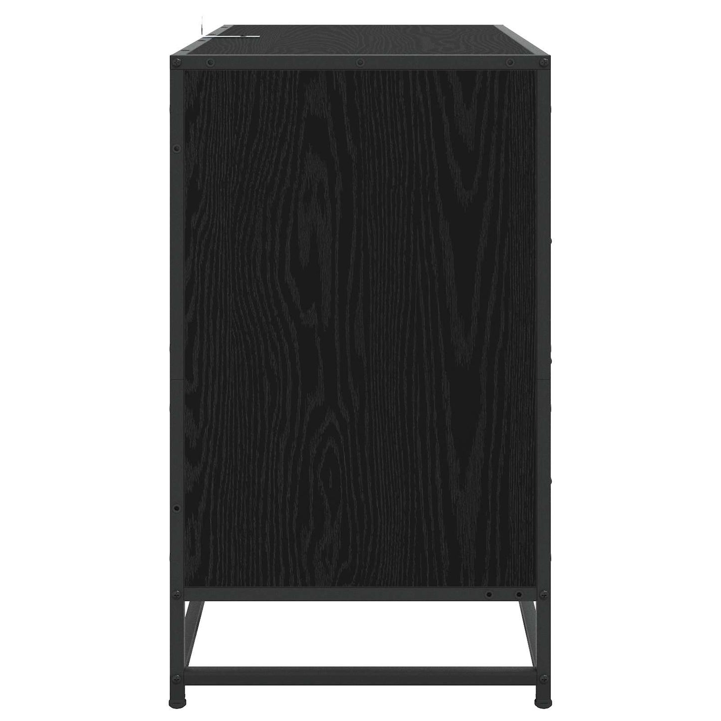vidaXL Drawer Cabinet 3-Drawer Black oak 70 x 41 x 70 cm