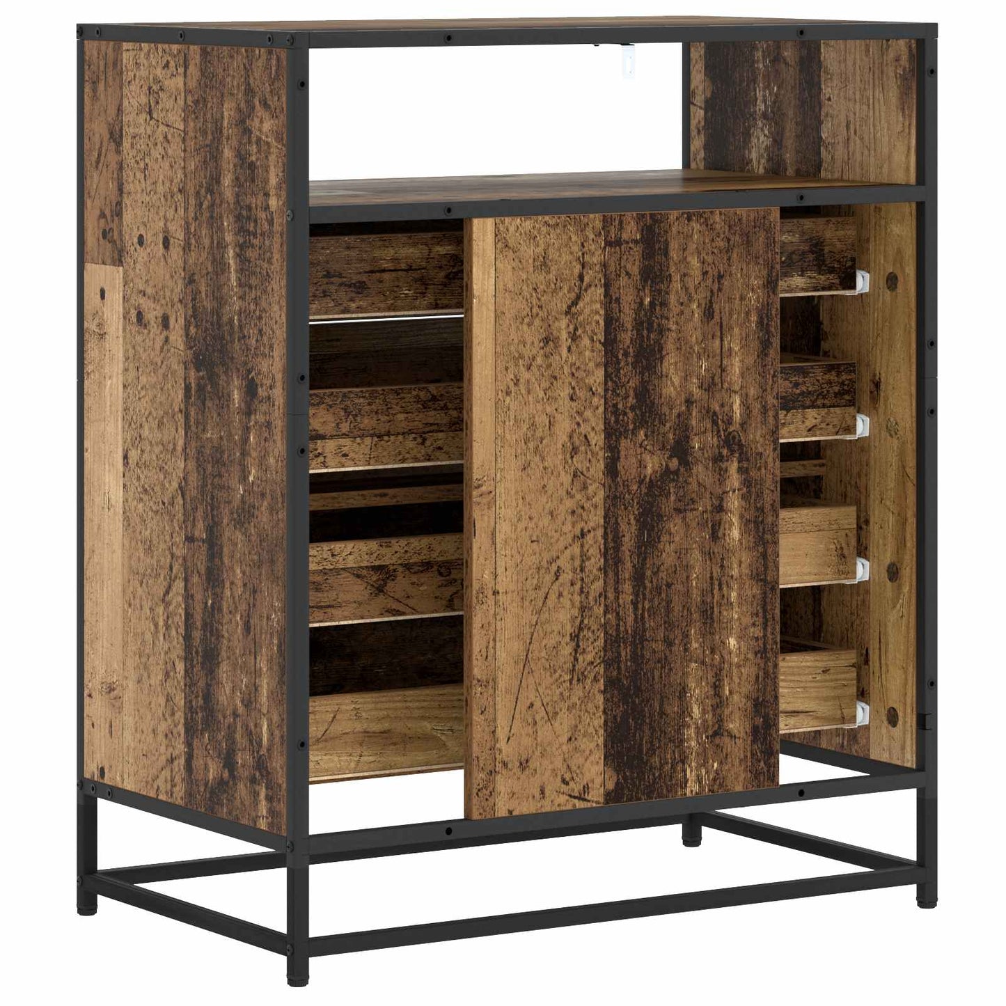 vidaXL Drawer Cabinet 4-Drawer Old wood 70 x 41 x 83.5 cm