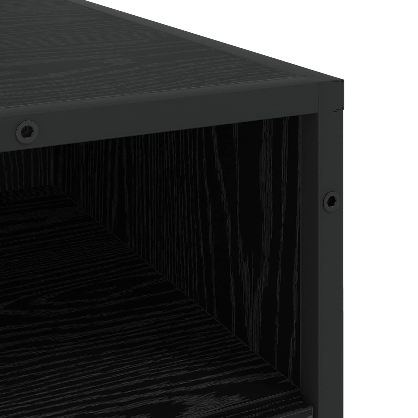 vidaXL Drawer Cabinet 4-Drawer Black oak 70 x 41 x 83.5 cm