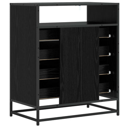 vidaXL Drawer Cabinet 4-Drawer Black oak 70 x 41 x 83.5 cm