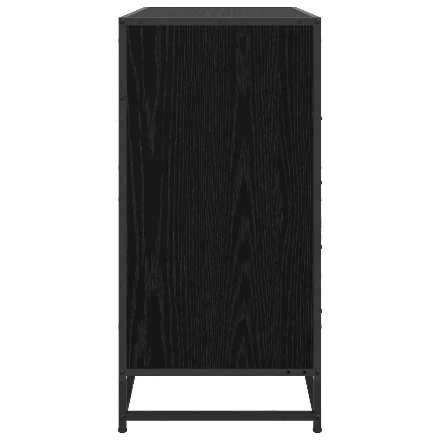 vidaXL Drawer Cabinet 4-Drawer Black oak 70 x 41 x 83.5 cm