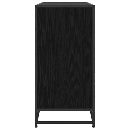 vidaXL Drawer Cabinet 4-Drawer Black oak 70 x 41 x 83.5 cm