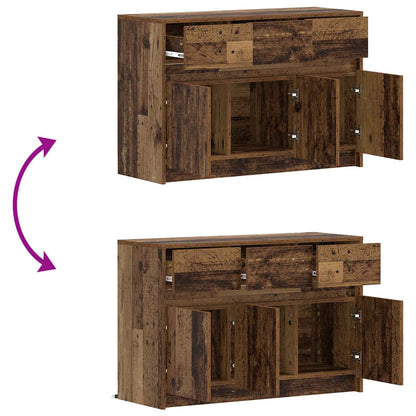 vidaXL TV Cabinet 91 x 34 x 61 cm Old Wood Engineered Wood