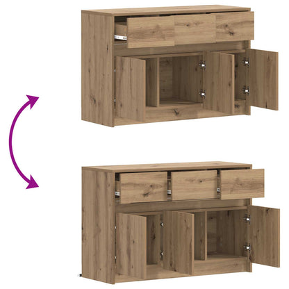 vidaXL TV Cabinet 91 x 34 x 61 cm Artisan Oak Engineered Wood