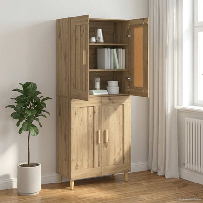 vidaXL Sideboard Artisan Oak 69.5 x 34 x 90 cm Engineered Wood