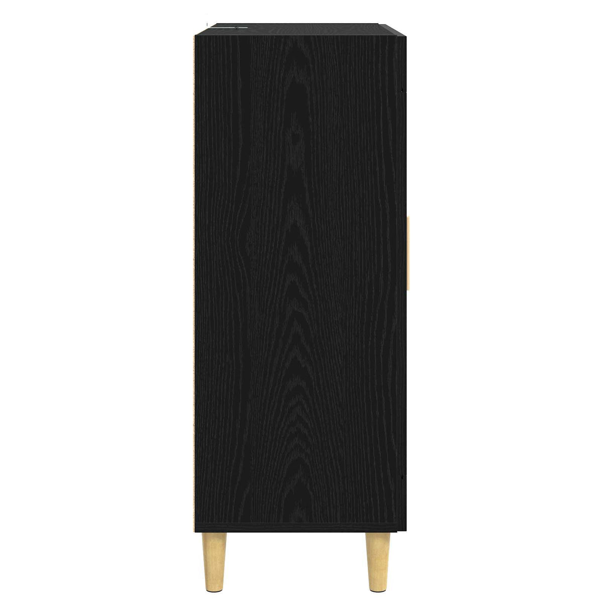 vidaXL Sideboard Black Oak 69.5 x 34 x 90 cm Engineered Wood