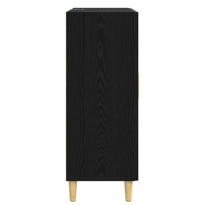 vidaXL Sideboard Black Oak 69.5 x 34 x 90 cm Engineered Wood