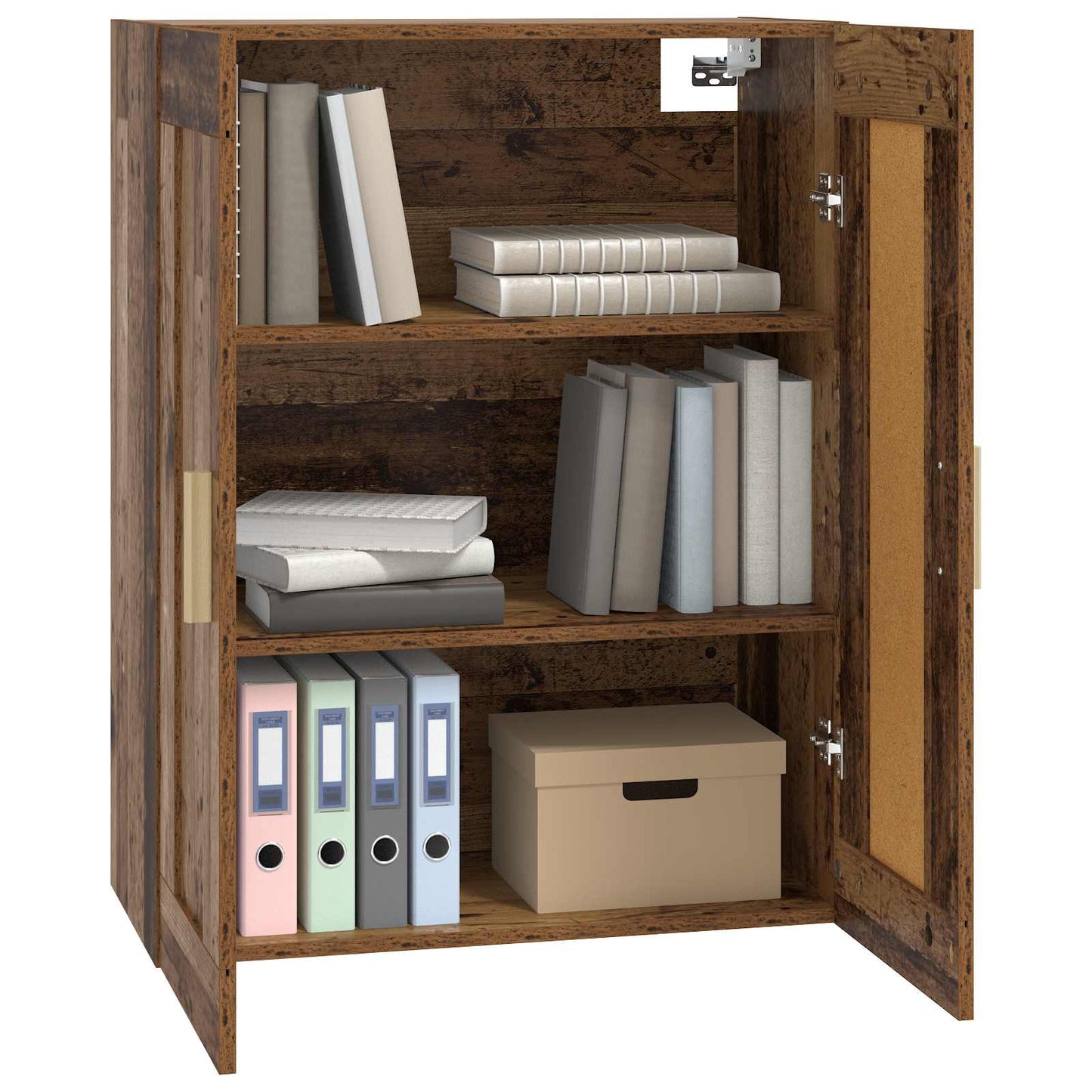 vidaXL Wall Cabinet Wall-Mounted Old wood 69.5 x 34 x 90 cm