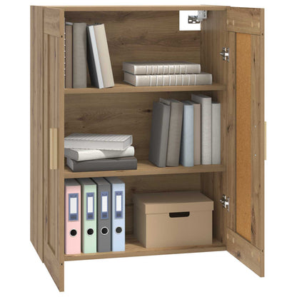 vidaXL Wall Cabinet Wall-Mounted Artisan oak 69.5 x 34 x 90 cm