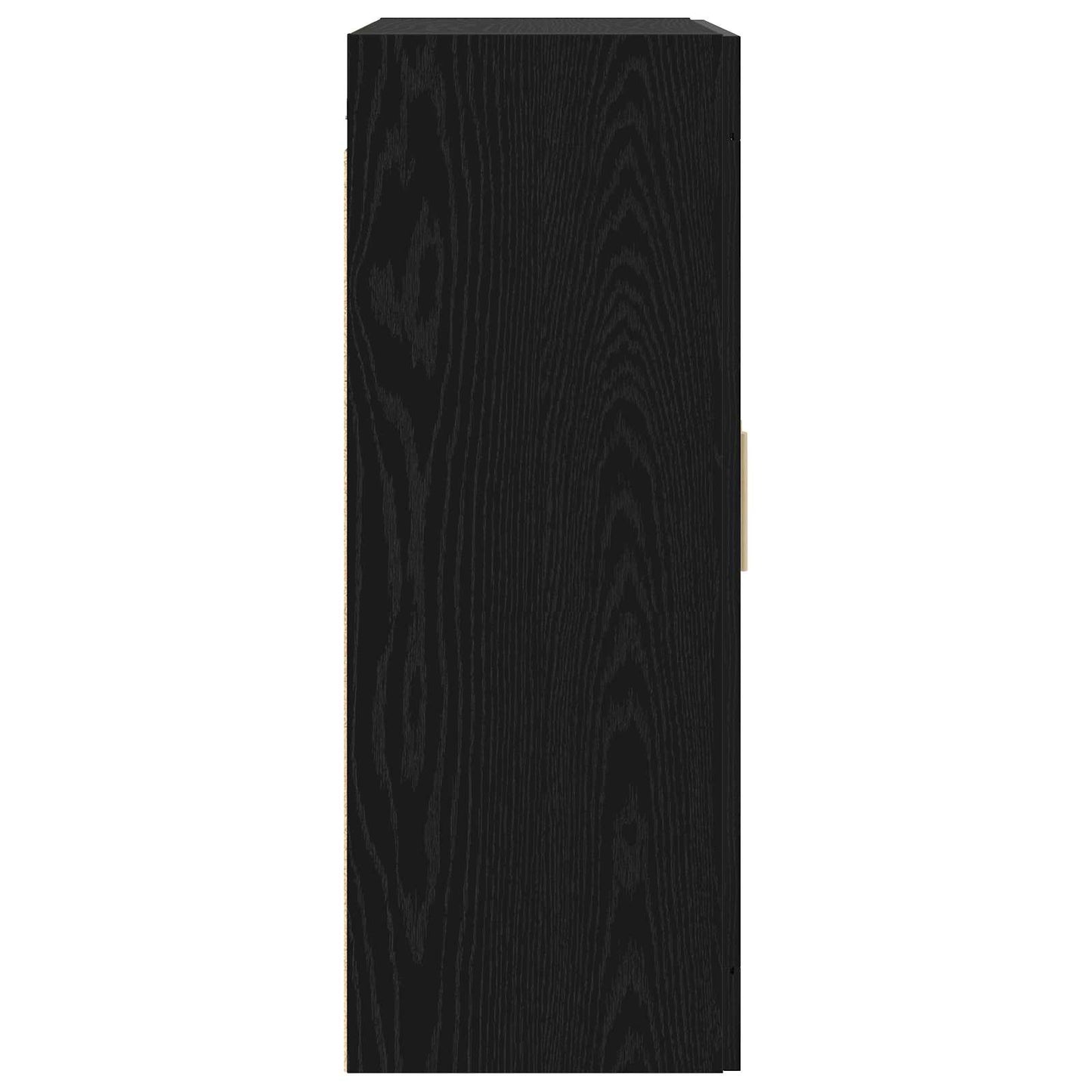vidaXL Wall Cabinet Wall-Mounted Black oak 69.5 x 34 x 90 cm