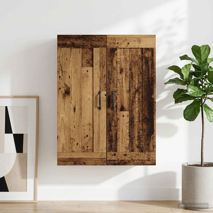 vidaXL Wall Cabinet Old Wood 69.5 x 34 x 90 cm Engineered Wood