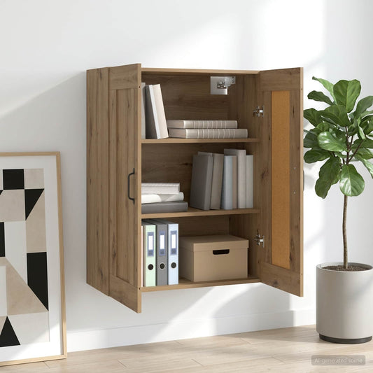 vidaXL Wall Cabinet Artisan Oak 69.5 x 34 x 90 cm Engineered Wood