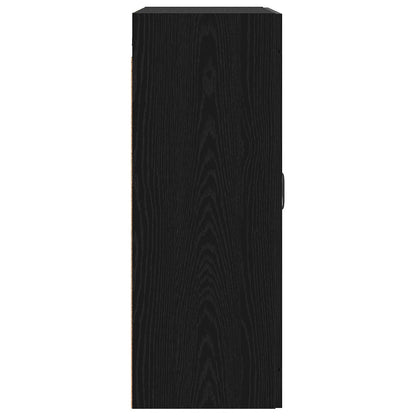vidaXL Wall Cabinet Black Oak 69.5 x 34 x 90 cm Engineered Wood