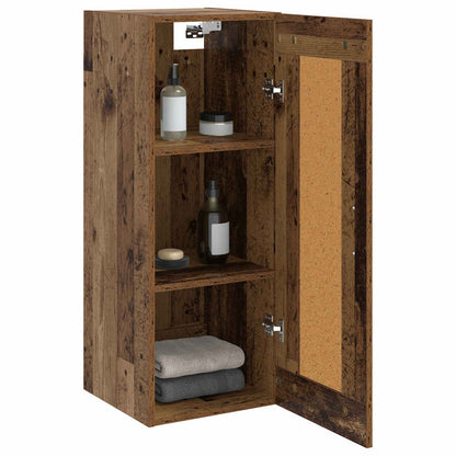 vidaXL Wall Cabinet Old Wood 34.5 x 34 x 90 cm Engineered Wood