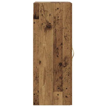 vidaXL Wall Cabinet Old Wood 34.5 x 34 x 90 cm Engineered Wood