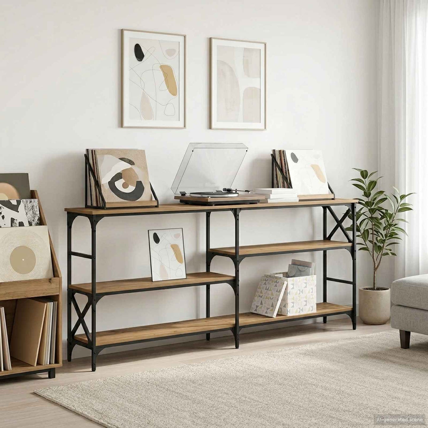 vidaXL Console Table metal PB