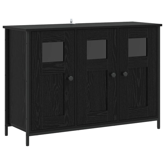 vidaXL Sideboard Black Oak 100 x 35 x 70 cm Engineered Wood
