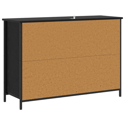 vidaXL Sideboard Black Oak 100 x 35 x 70 cm Engineered Wood