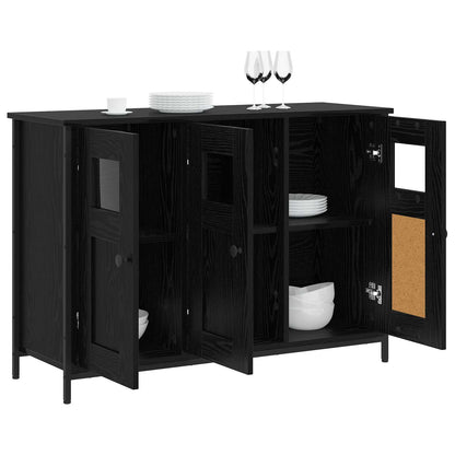 vidaXL Sideboard Black Oak 100 x 35 x 70 cm Engineered Wood