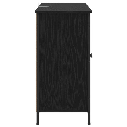 vidaXL Sideboard Black Oak 100 x 35 x 70 cm Engineered Wood