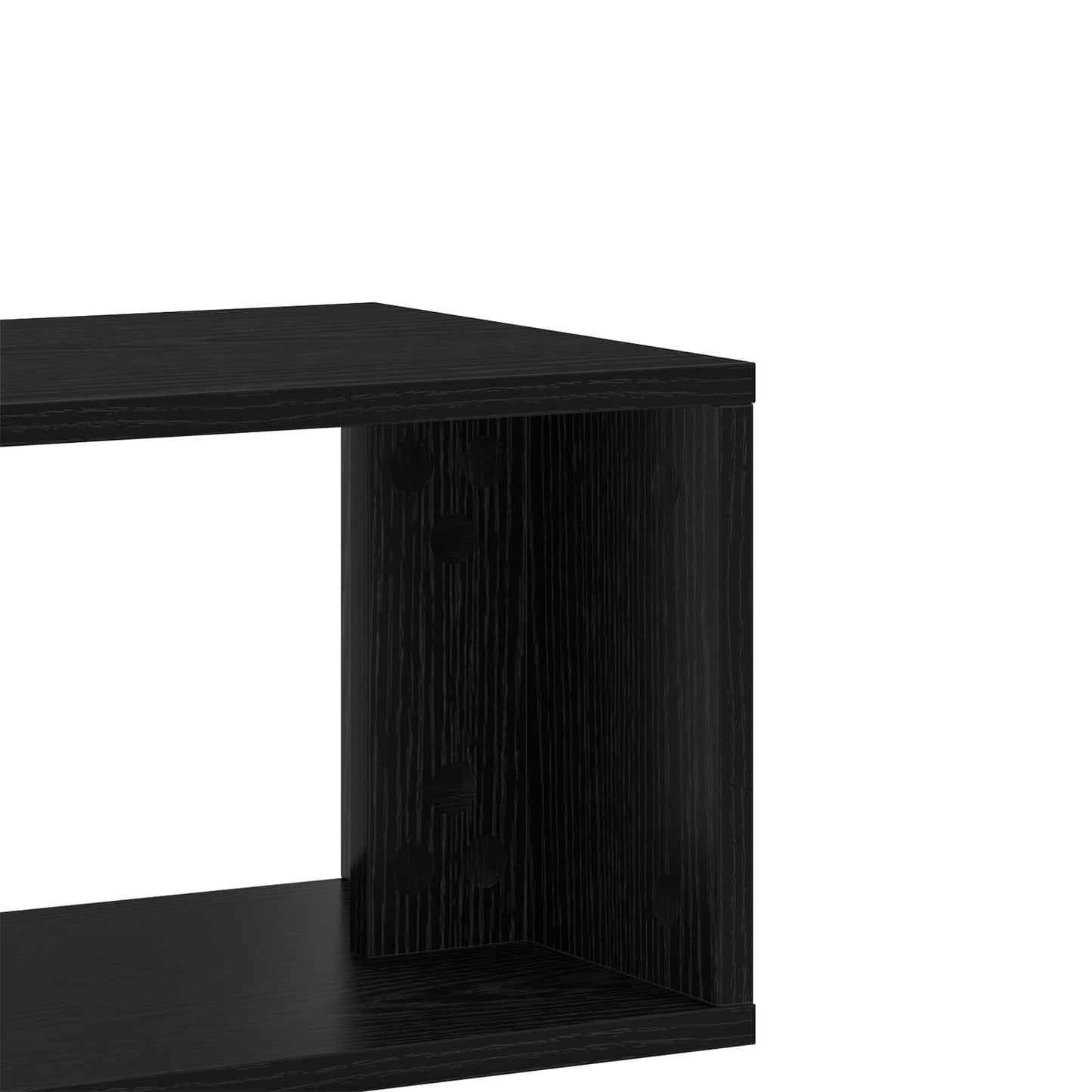 vidaXL TV Cabinet 100 x 30 x 50 cm Black Oak Engineered Wood