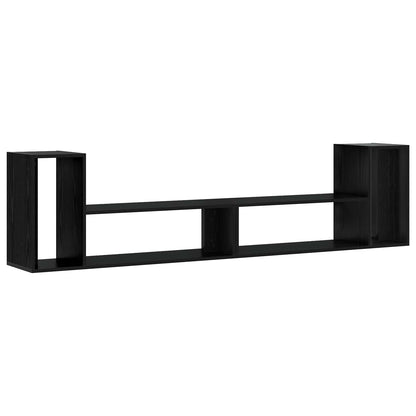 vidaXL TV Cabinet 100 x 30 x 50 cm Black Oak Engineered Wood