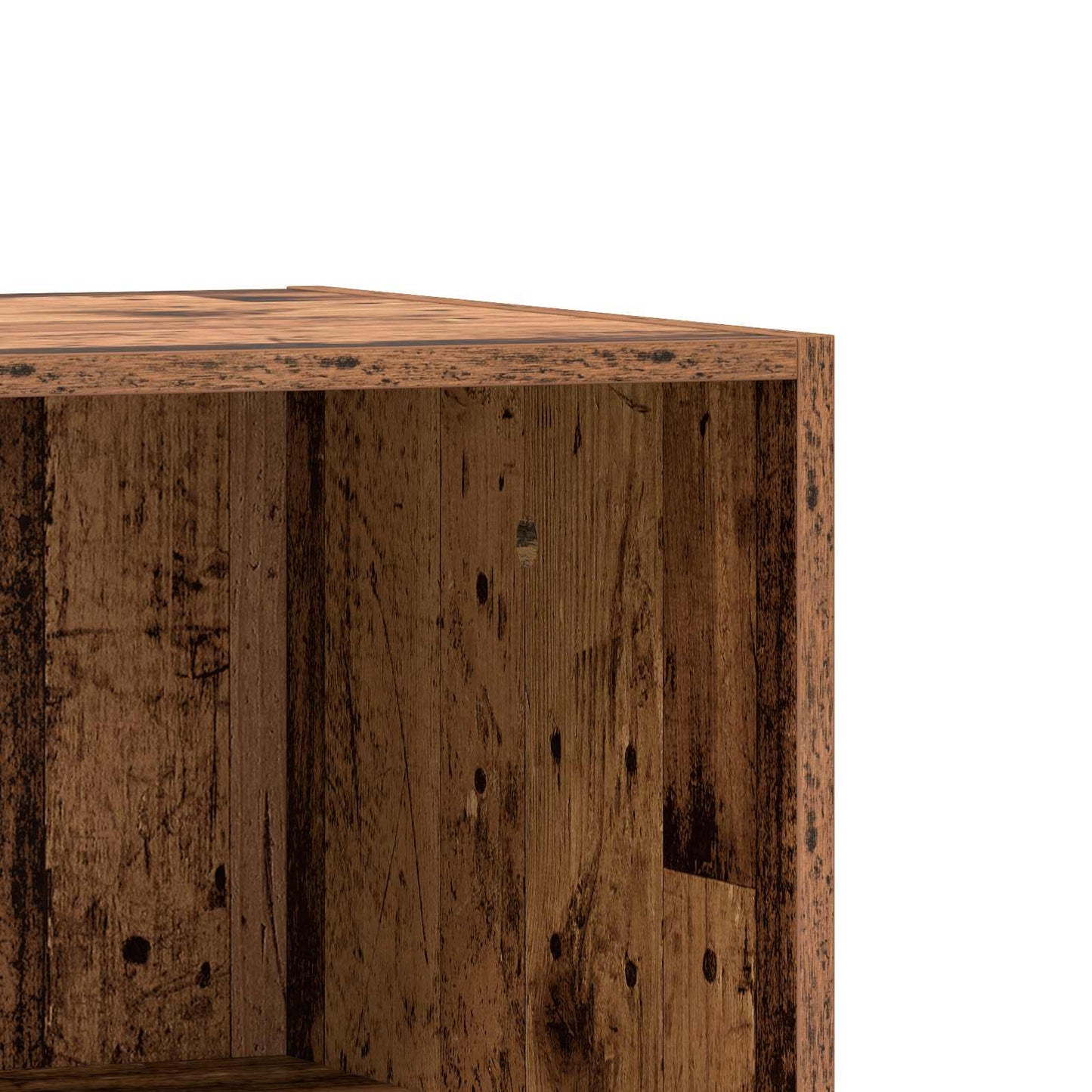 vidaXL Wardrobe with Shelf with Storage Old wood 77 x 48 x 102 cm PB