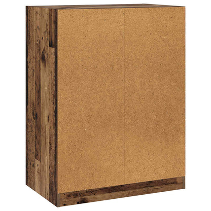vidaXL Wardrobe with Shelf with Storage Old wood 77 x 48 x 102 cm PB