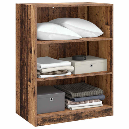 vidaXL Wardrobe with Shelf with Storage Old wood 77 x 48 x 102 cm PB