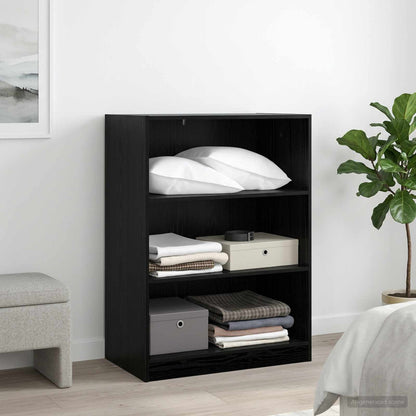vidaXL Wardrobe Black oak 77 x 48 x 102 cm Engineered Wood