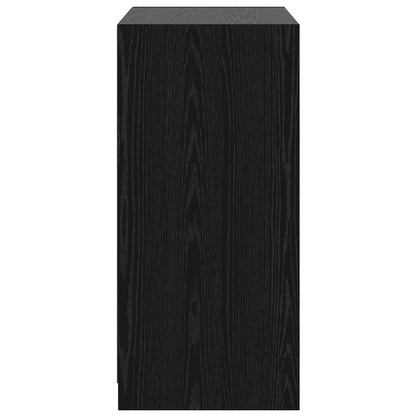 vidaXL Wardrobe Black oak 77 x 48 x 102 cm Engineered Wood