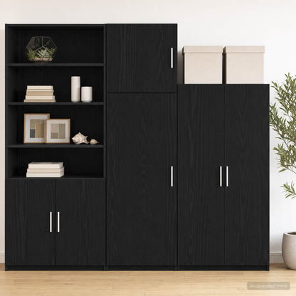 vidaXL Wall Cabinet Black Oak 40 x 42.5 x 40 cm Engineered Wood