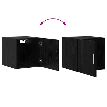 vidaXL Wall Cabinet Black Oak 40 x 42.5 x 40 cm Engineered Wood