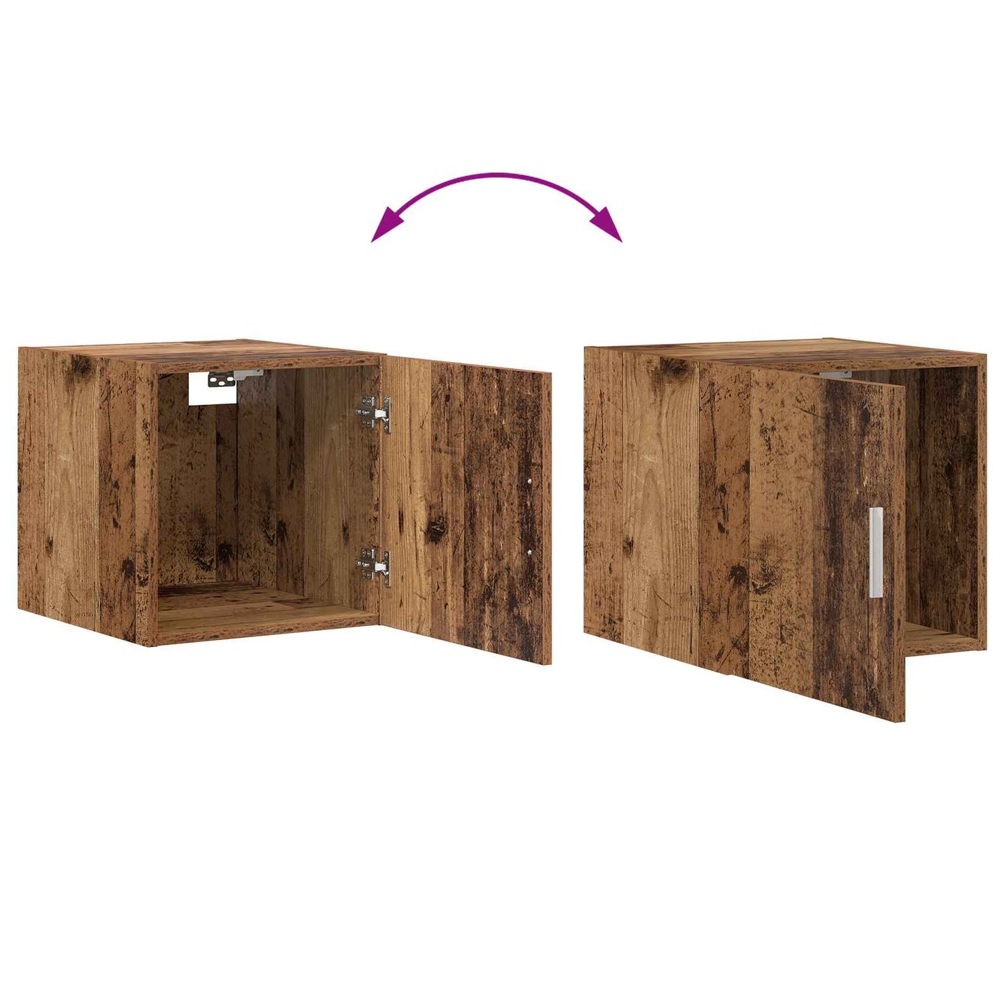 vidaXL Wall Cabinet Old Wood 45 x 42.5 x 40 cm Engineered Wood