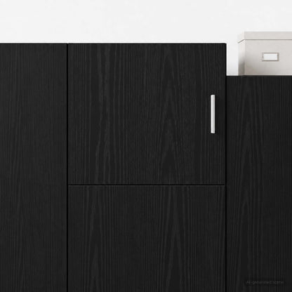 vidaXL Wall Cabinet Black Oak 45 x 42.5 x 40 cm Engineered Wood