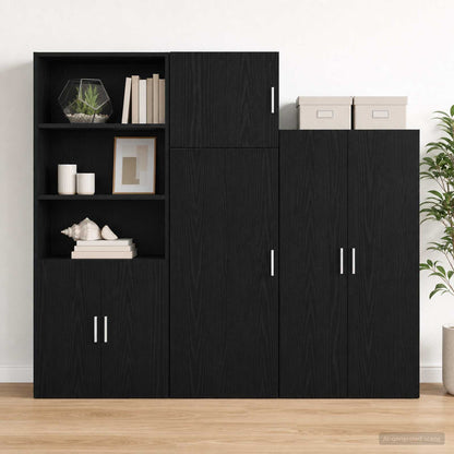 vidaXL Wall Cabinet Black Oak 45 x 42.5 x 40 cm Engineered Wood