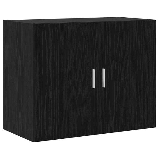 vidaXL Wall Cabinet Black Oak 80 x 42.5 x 64 cm Engineered Wood