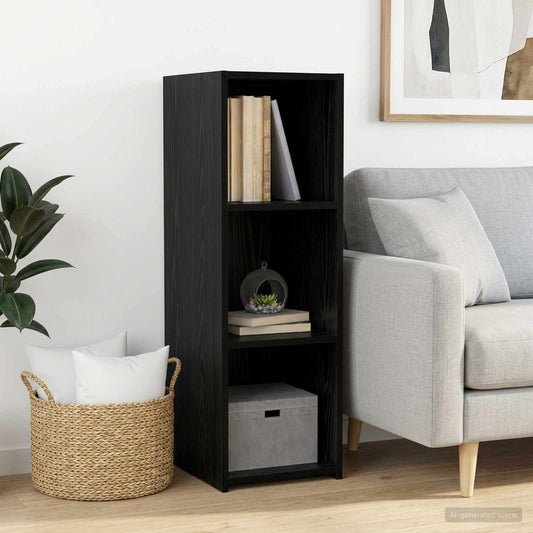 vidaXL Sideboard Black Oak 30 x 41 x 93 cm Engineered Wood