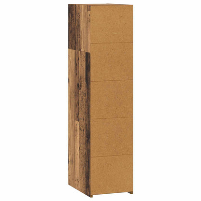 vidaXL Highboard Old Wood 30 x 41 x 124 cm Engineered Wood