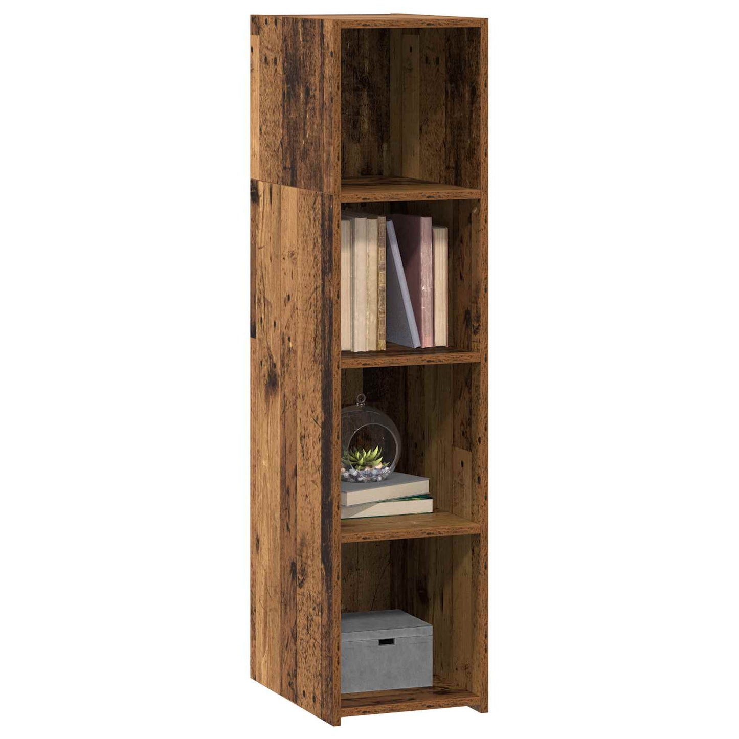 vidaXL Highboard Old Wood 30 x 41 x 124 cm Engineered Wood