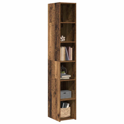 vidaXL Highboard Old Wood 30 x 41 x 185 cm Engineered Wood