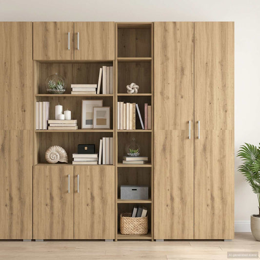 vidaXL Highboard Artisan Oak 30 x 41 x 185 cm Engineered Wood