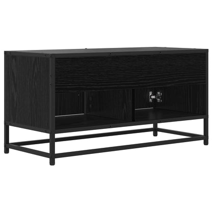 vidaXL TV Cabinet 80 x 34.5 x 40 cm Black Oak Engineered Wood